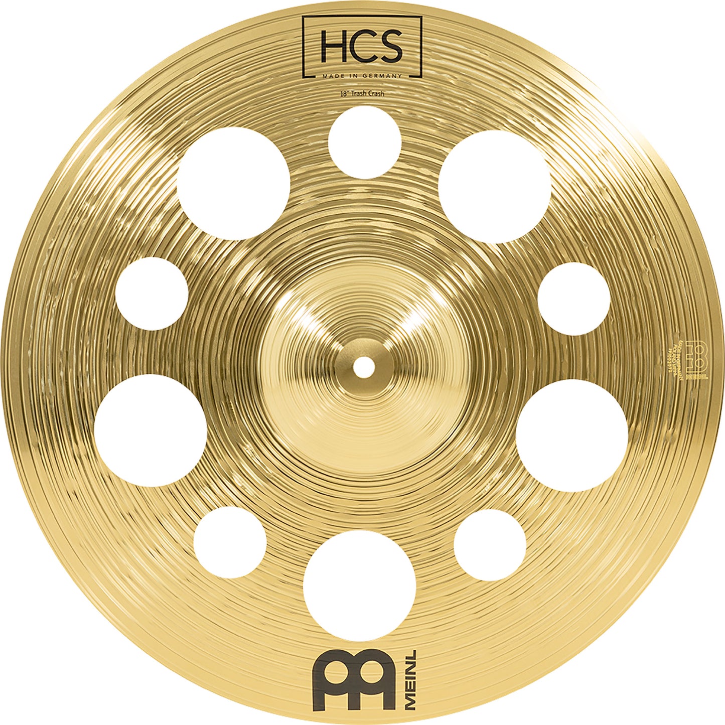 TRASH CRASH MEINL 18" HCS, ALLIAGE LAITON MS63, FINITION TRADITIONNELLE
