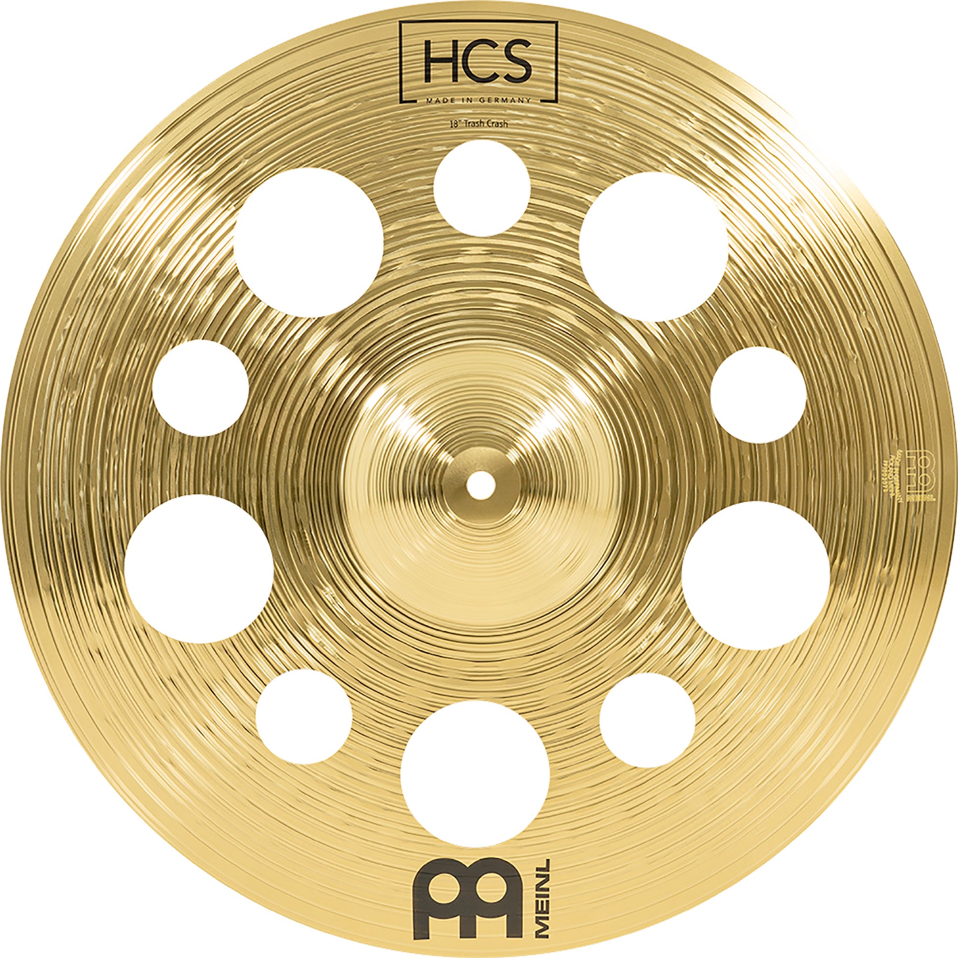 TRASH CRASH MEINL 18" HCS, ALLIAGE LAITON MS63, FINITION TRADITIONNELLE