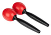 Nino 575R Round Plastic Maracas, Medium, Red