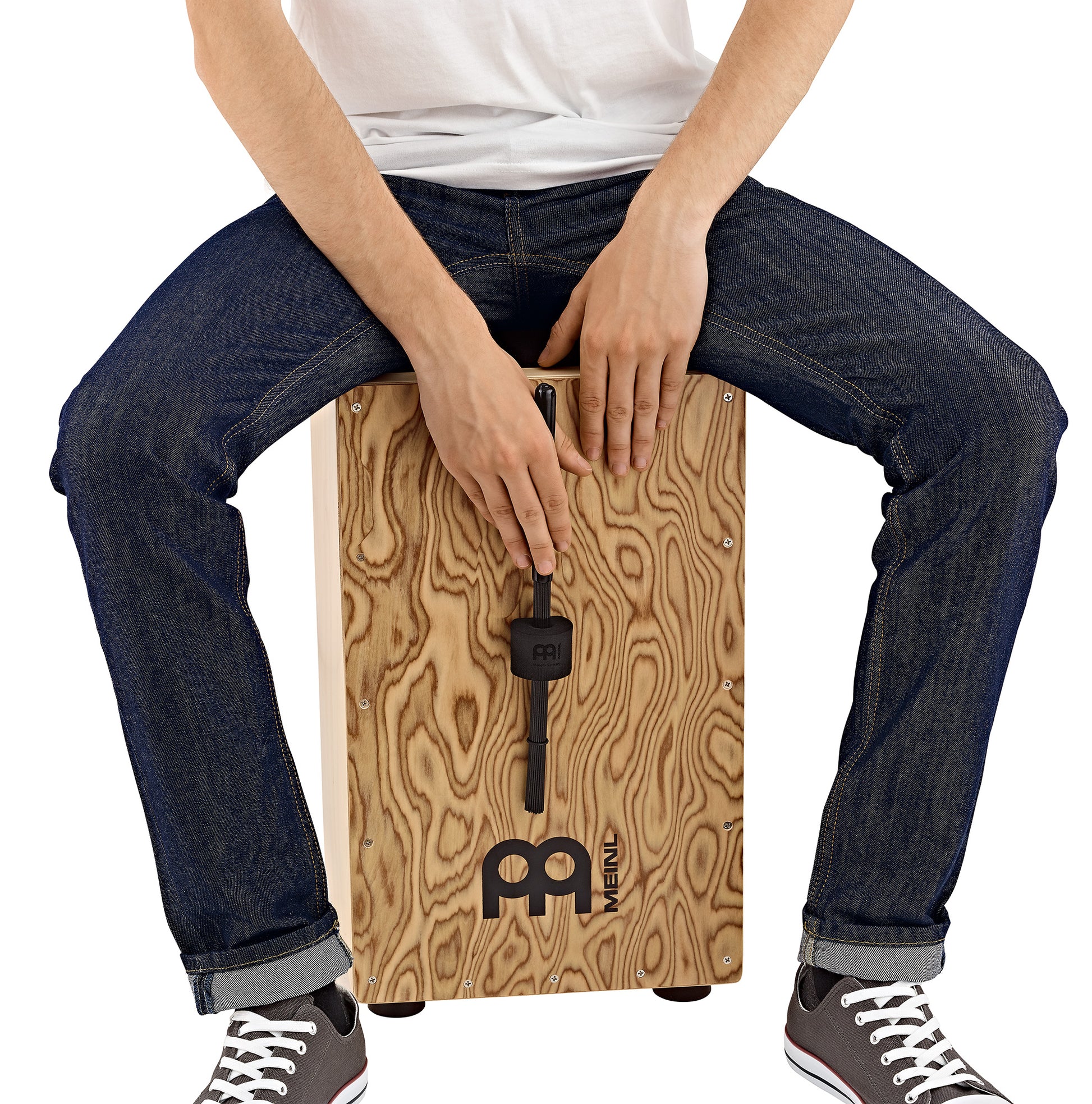 Balai cajon Meinl, mousse, noir