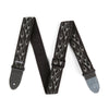 Dunlop Black and Gray Flame Jacquard Strap
