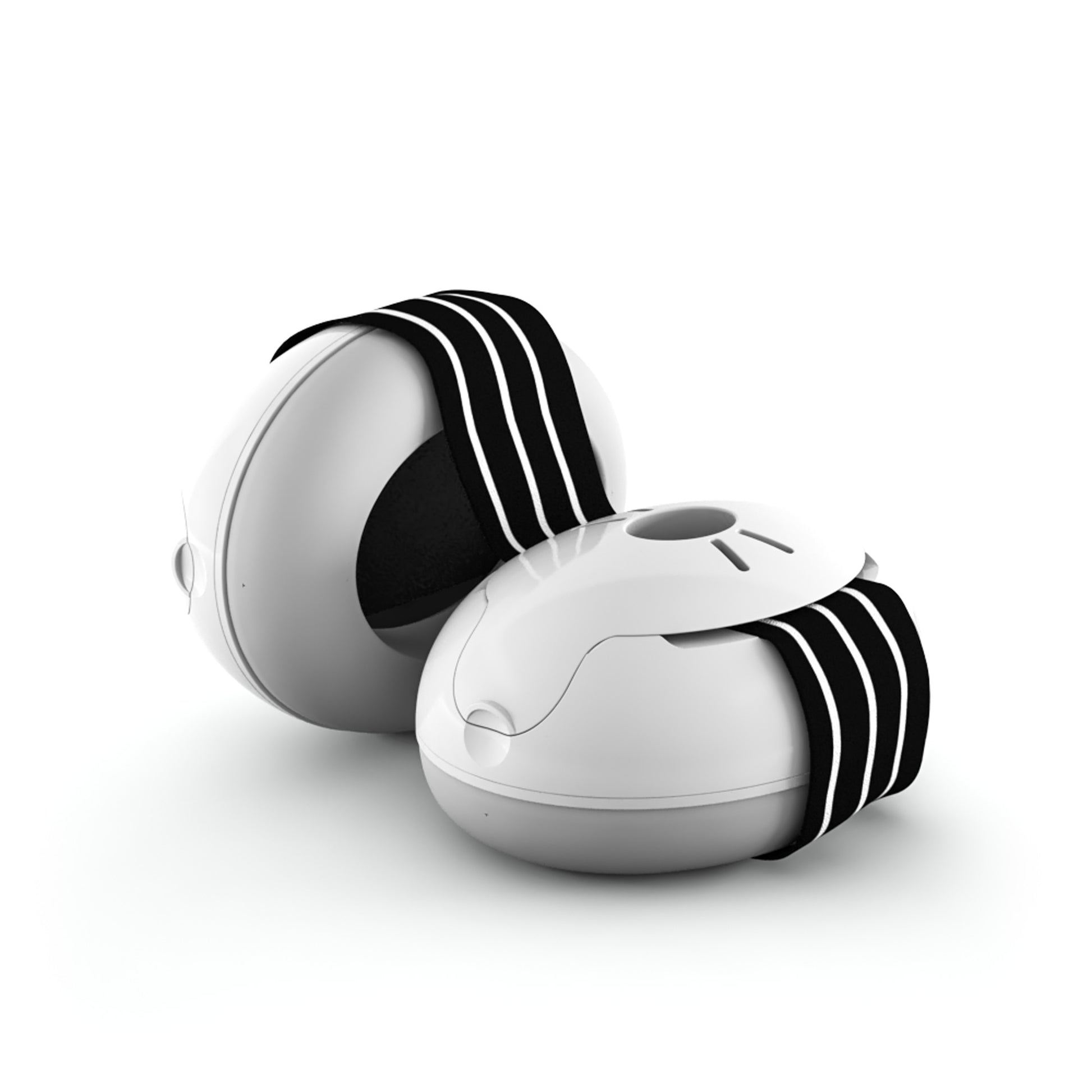 MUFFY Baby, casque auditif pour les tout-petits (de 3 à 36 mois), deux coques détachées, atténuation 23 dB, pochette, noir