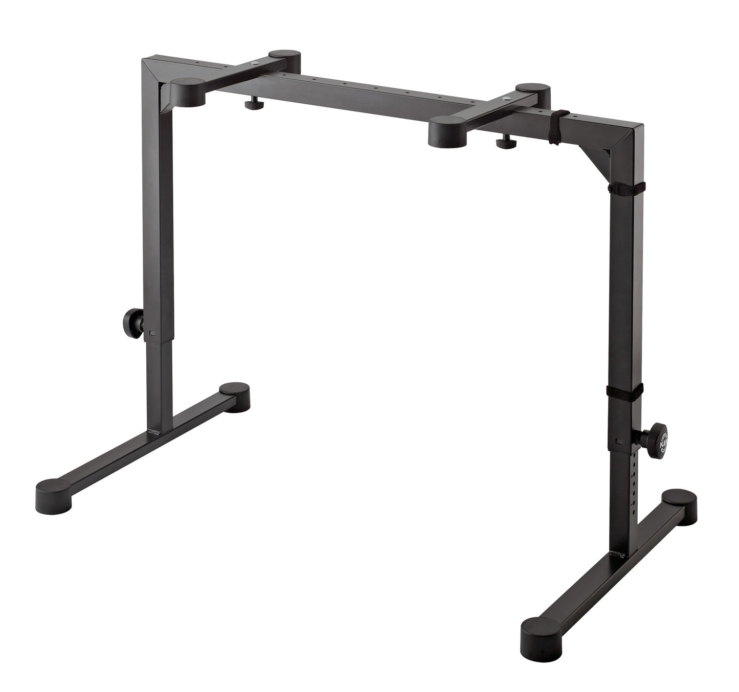 Support clavier"Omega", en acier, hauteur de 0.6 m à 1.02 m, poids supporté 50 kg, 9.5 kg, noir
