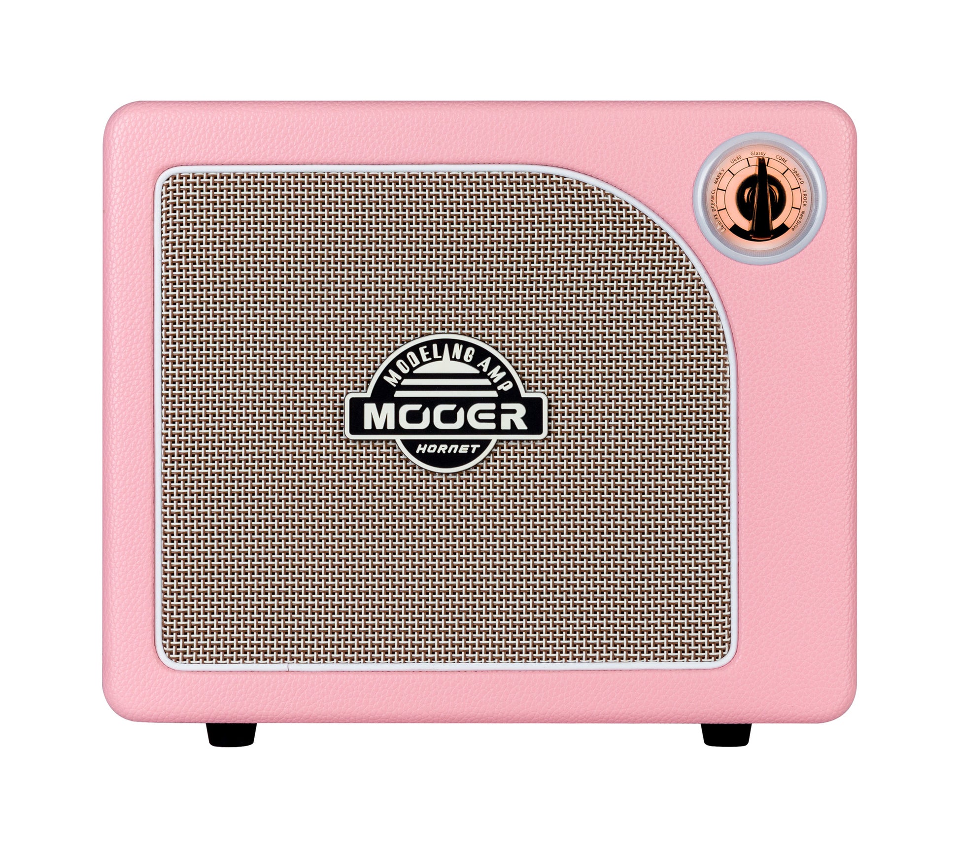 Ampli HORNET PINK, 15W, HP 6.5", 9 modélisations d'amplis haute-qualité, effets Modulation/Délai/Réverb, rose