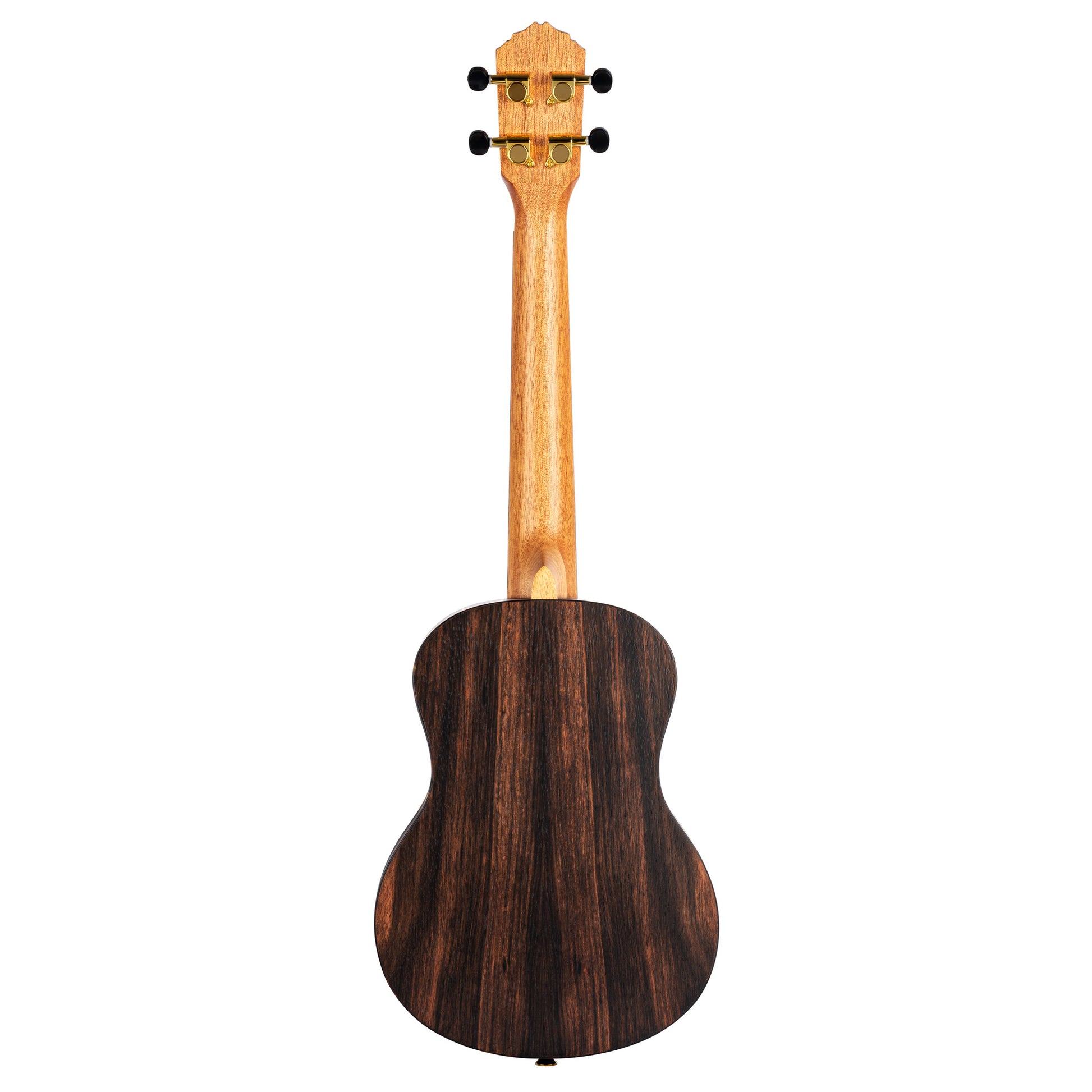 RUEB-TE, modèle Ténor, table ébène, fond & éclisses ébène, touche & chevalet noyer, housse deluxe, satiné pores ouverts