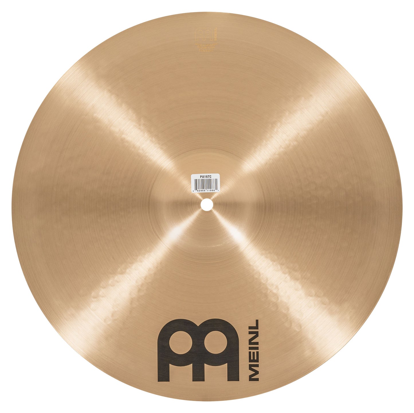 Thin Crash 16" Meinl Pure Alloy fini Traditional martelé