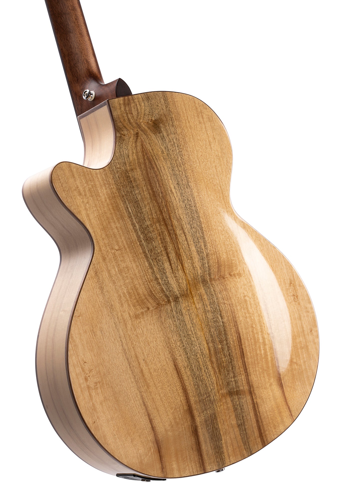 SFX-MY, myrtlewood massif torrefié, fond & éclisses myrtlewood, touche ovangkol, EQ Fishman Presys II, brun brillant