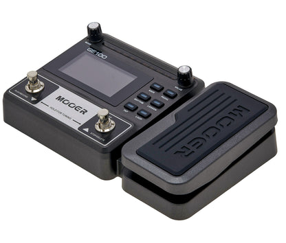 Pédalier multi-effets GE100, 8 modules d'effet et 66 types d'effets, 23 sons saturés & 7 simulations d'amplis, noir