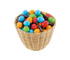 BASKET OF 48 NINO PLASTIC OVAL MARACAS