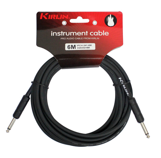 Câble instrument ENTRY Jack/Jack, 1 mètre, noir