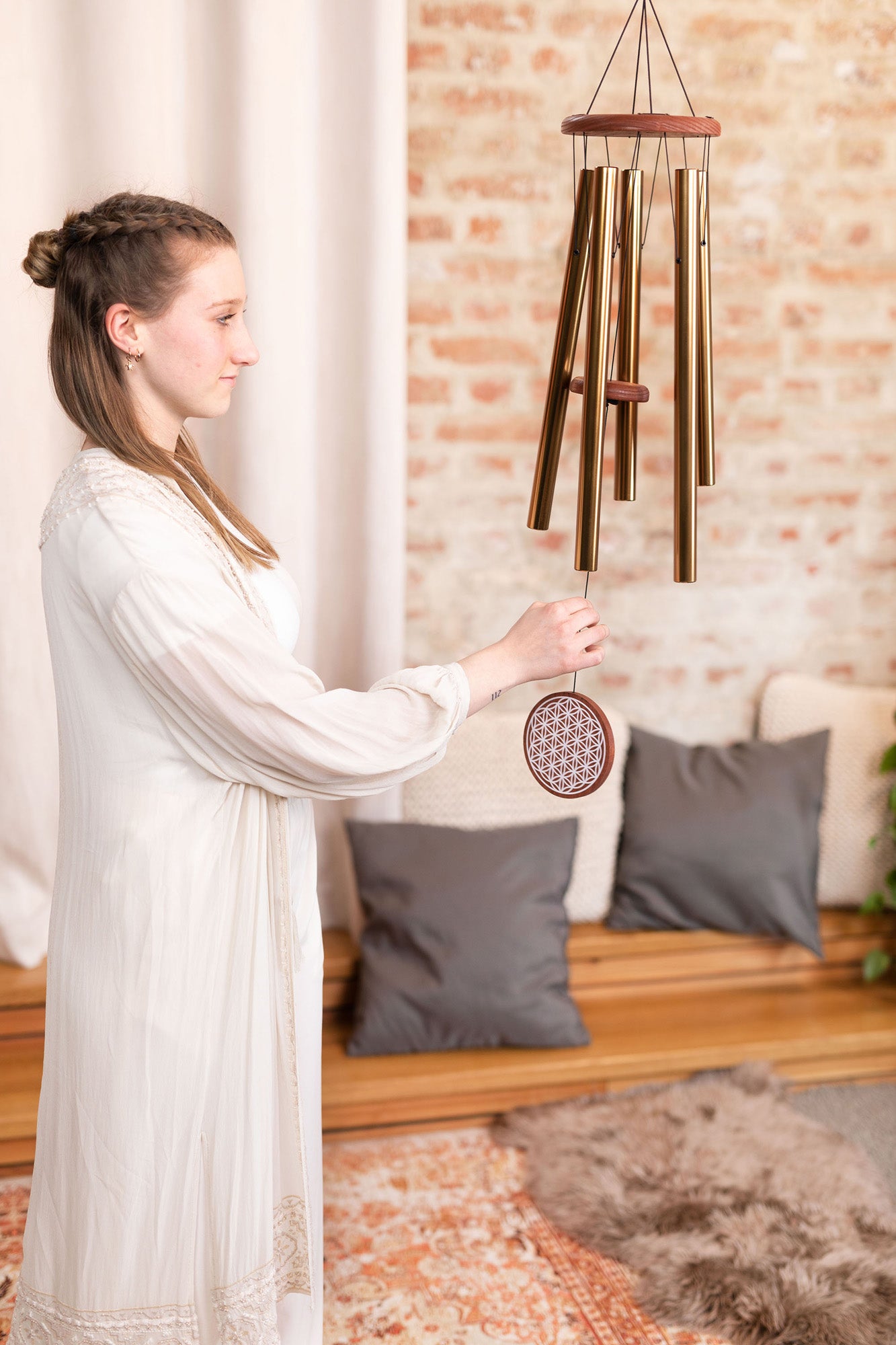 CHIMES SONIC ENERGY FLOWER OF LIFE 36"