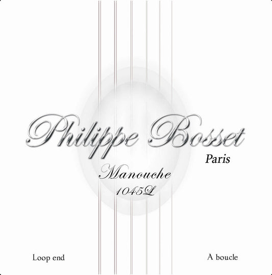 Jeu de cordes pour guitare manouche 10-45 (10-14-23w-27w-36w-45w), à boucle, cuivre plaqué argent