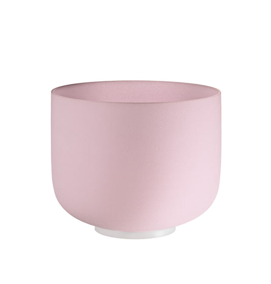 Bol tibétain d'une taille de 10" (25,40 cm), hauteur : 19,56 cm. Quartz et quartz rose.