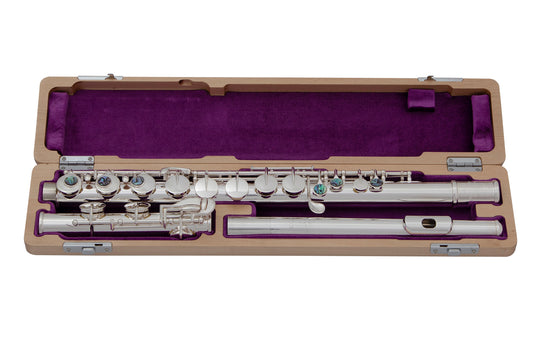 Flûte traversière alto Trevor James 33AV-25, tête droite en argent Britannia 958