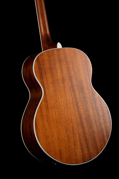 CJ Retro, table épicéa, f/e acajou, manche acajou, sillets Graphtech, EQ Fishman VTB, micro Fishman Neo-D, noir mat