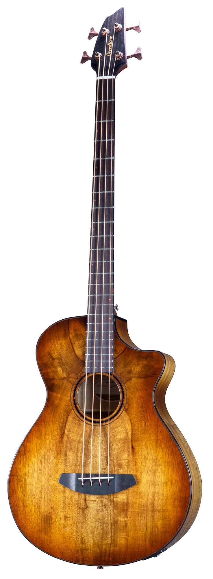 PURSUIT EXOTIC S CONCERTO BASSE AMBER CE, table myrtlewood massif, f/e myrtlewood, diapason 34", EQ Fishman Presys I, amber