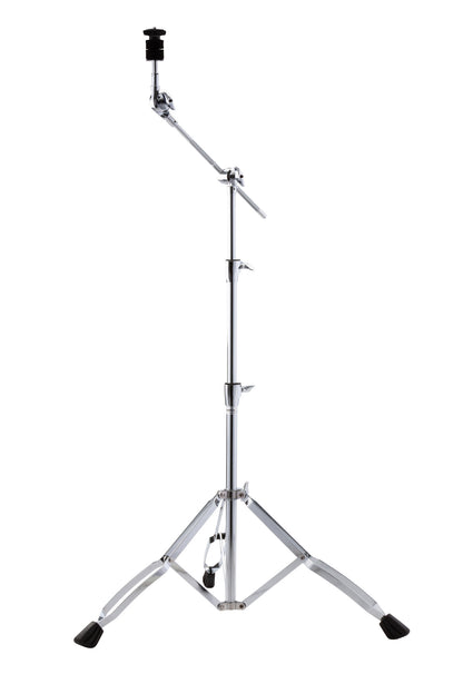 Support cymbale perche Venus, tilter avec ajustement par paliers, réglage hauteur à 2 niveaux, double embase, chrome