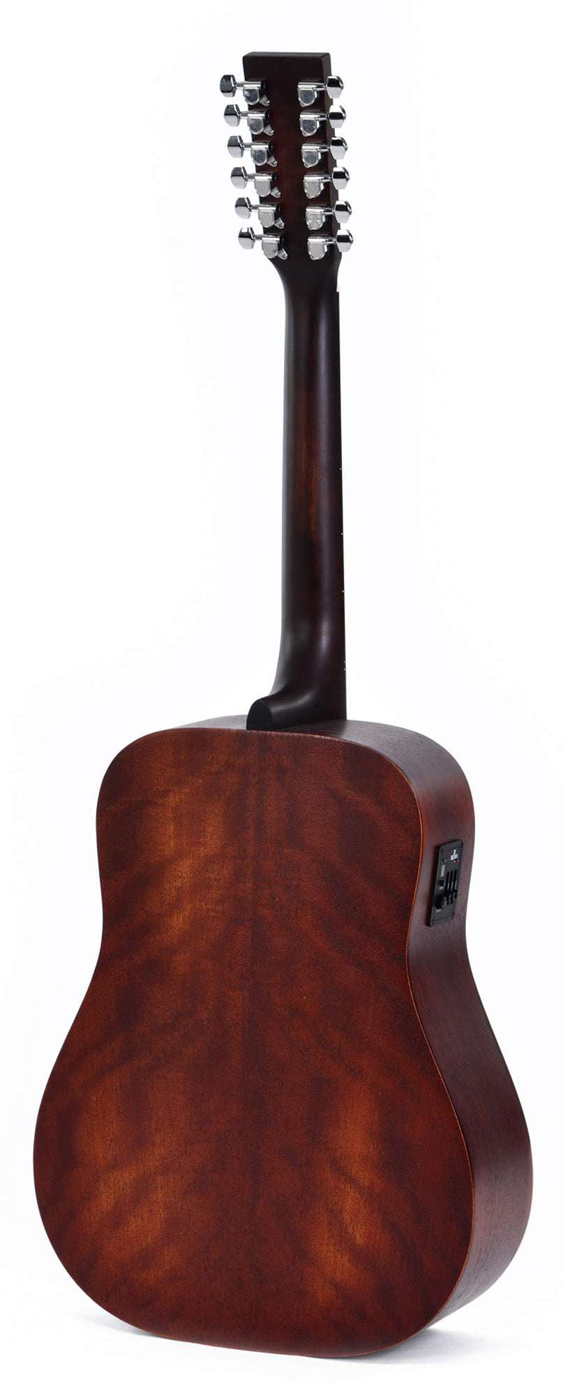 Modèle D12-15E-AGED, Dreadnought, table acajou, fond &  éclisses acajou, manche acajou, EQ Sigma, sunburst satiné vieilli