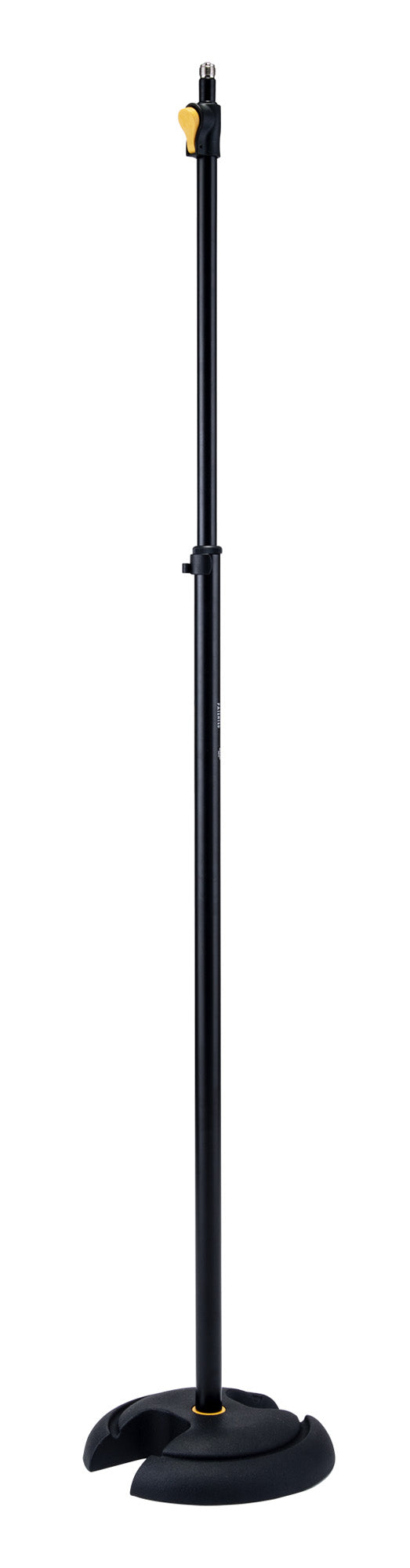 Support droit avec nouveau système de réglage EZ, base ronde fonte en H (hauteur: 102 - 168 cm, poids: 4.1 kg), noir