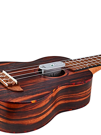 Humidificateur pour ukulélé et instruments taille 1/4 & 1/2, placement dans la rosace entre les cordes, noir