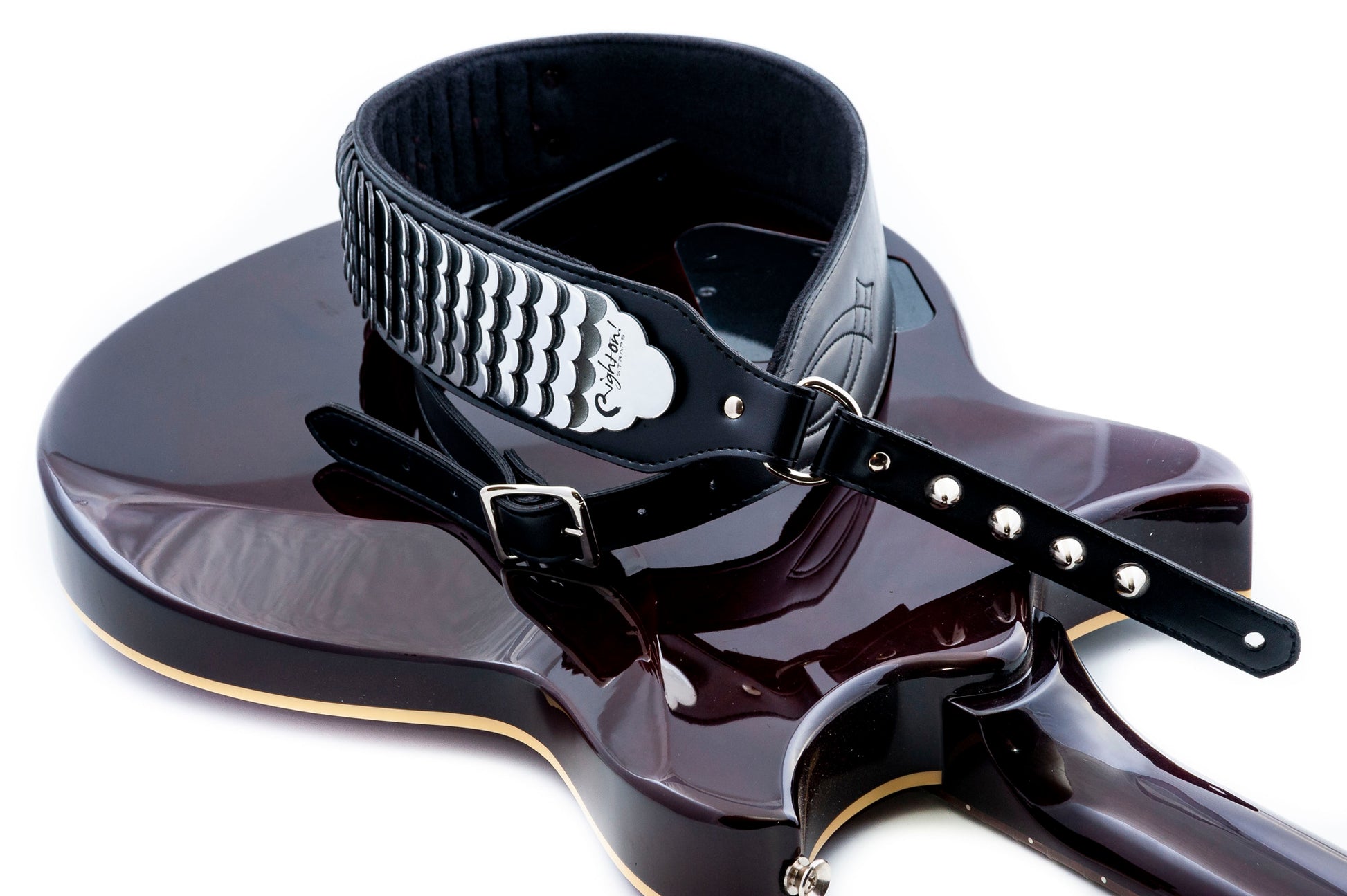 Courroie modèle LEGEND JL PYTHON, synthétique, largeur 6 cm, longueur 103 à 135 cm, réglage par boucle, poids: 242 g, noir