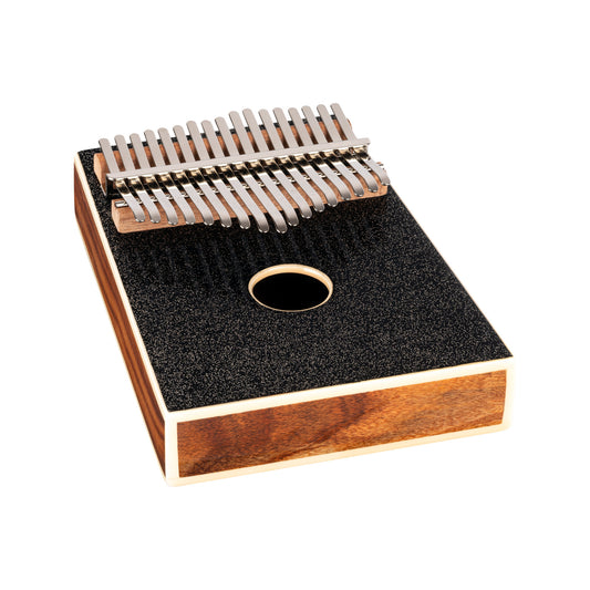 OKB4-MBK, kalimba Ortega série Acoustic, 17 notes en DO majeur, acacia massif, housse, noir