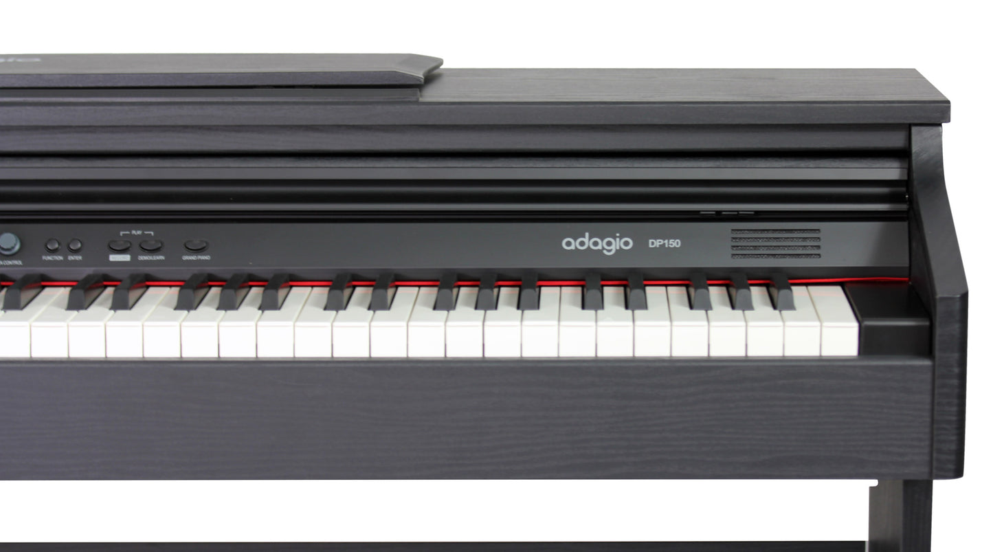 Piano numérique meuble Adagio DP150BK | 88 notes, toucher lourd