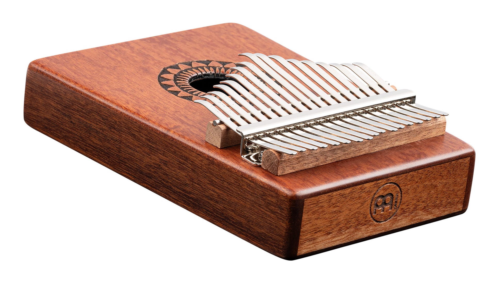 Kalimba Meinl avec rosace, 17 notes, design Sun - KA17SU