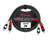 Kirlin Cable Patch 2Xrca-2Xrca 1M Black