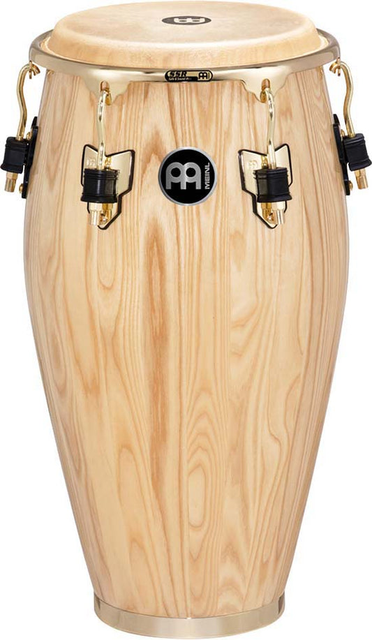 Conga 11"3/4, 2 plis frêne, 76 cm, peau buffle, cercle SSR 4mm, accast. doré avec protec, sans pied, Natural brillant