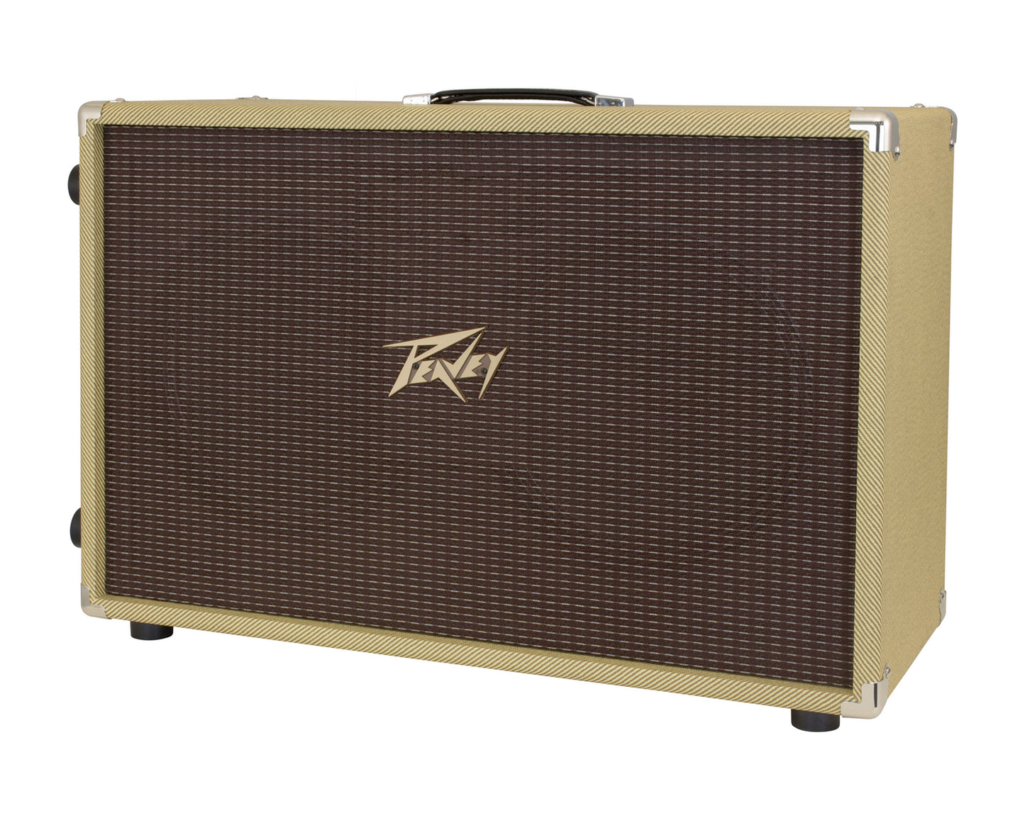 Enceinte guitare 120W, HP 2x 12" Celestion, fond convertible en configuration ouvert/ fermé, finition Tweed