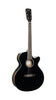 CORT EX-SFX-ASHBK Exotic SFX Guitar, Black Ash Burl