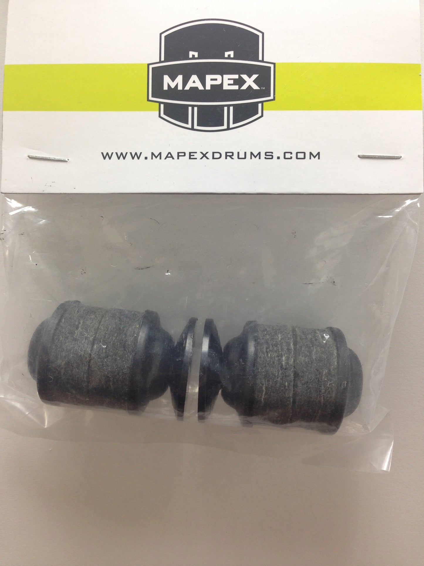 Pack 2 feutres/plastiques réversibles pour pied de cymbale