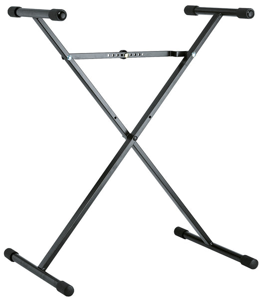 Support clavier en X, en acier, hauteur de 400 mm à 905 mm, poids supporté 50 kg, profondeur 350 mm, 3.272 kg, noir
