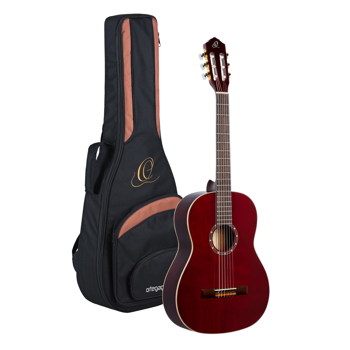 R131SN, modèle Slim Neck, table cèdre rouge massif, fond & éclisses acajou, manche acajou (sillet 48 mm), housse, bordeaux tr.