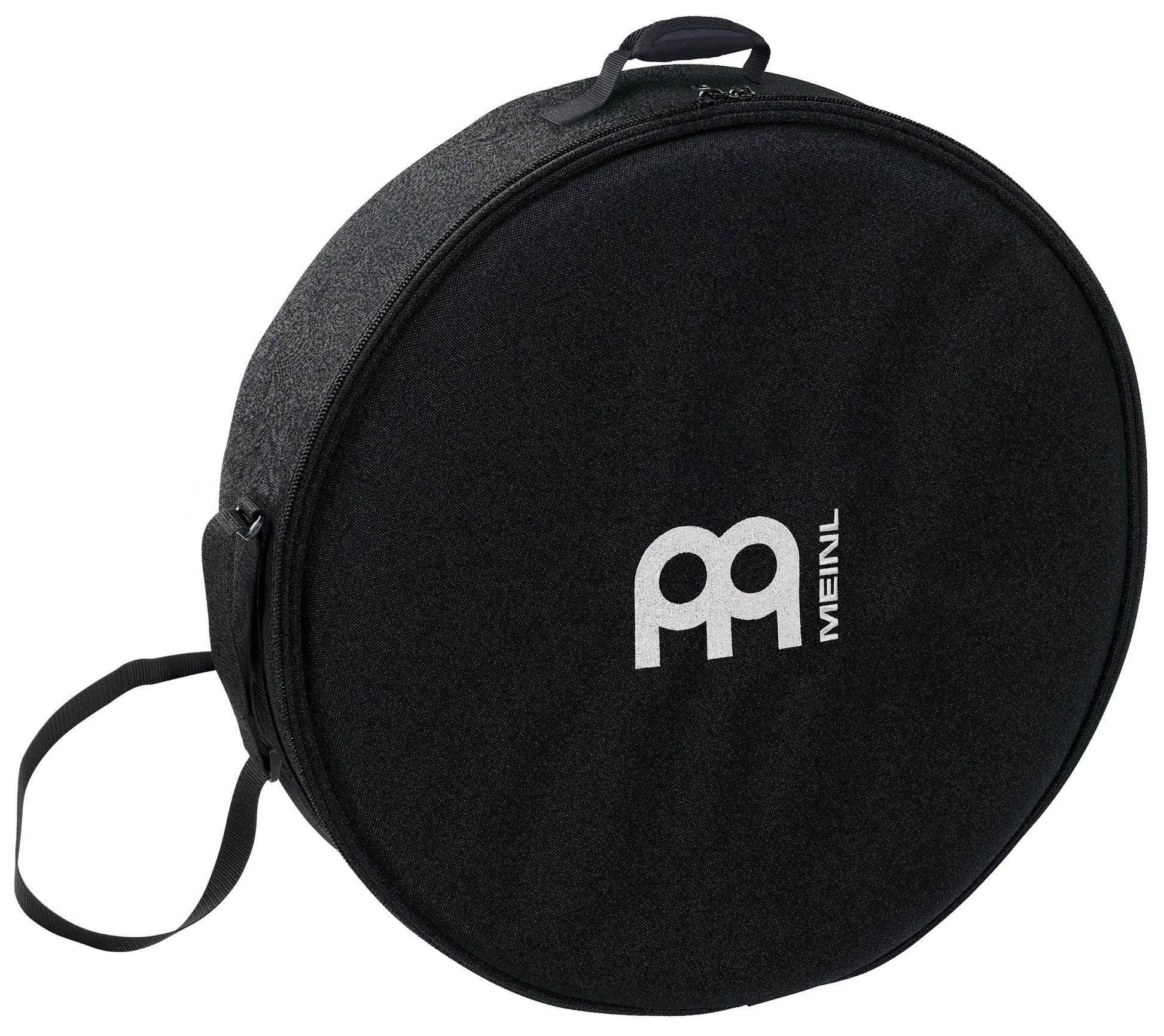 Housse pour Frame Drum 18", profondeur 2"1/2, nylon rembourré, poignée, sangle, double fermeture éclair, noir