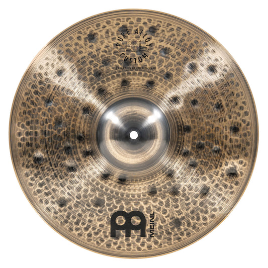 Crash 16" Extra thin hammered Meinl Pure Alloy Custom fini smoked-bronze, brilliant