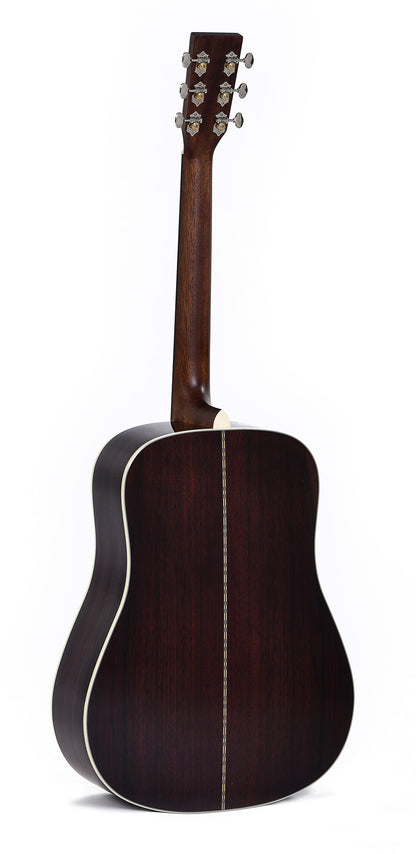 Modèle SDR-28, Dreadnought, table épicéa massif, f/e palissandre massif, touche & chevalet ébène, soft case, naturel brillant