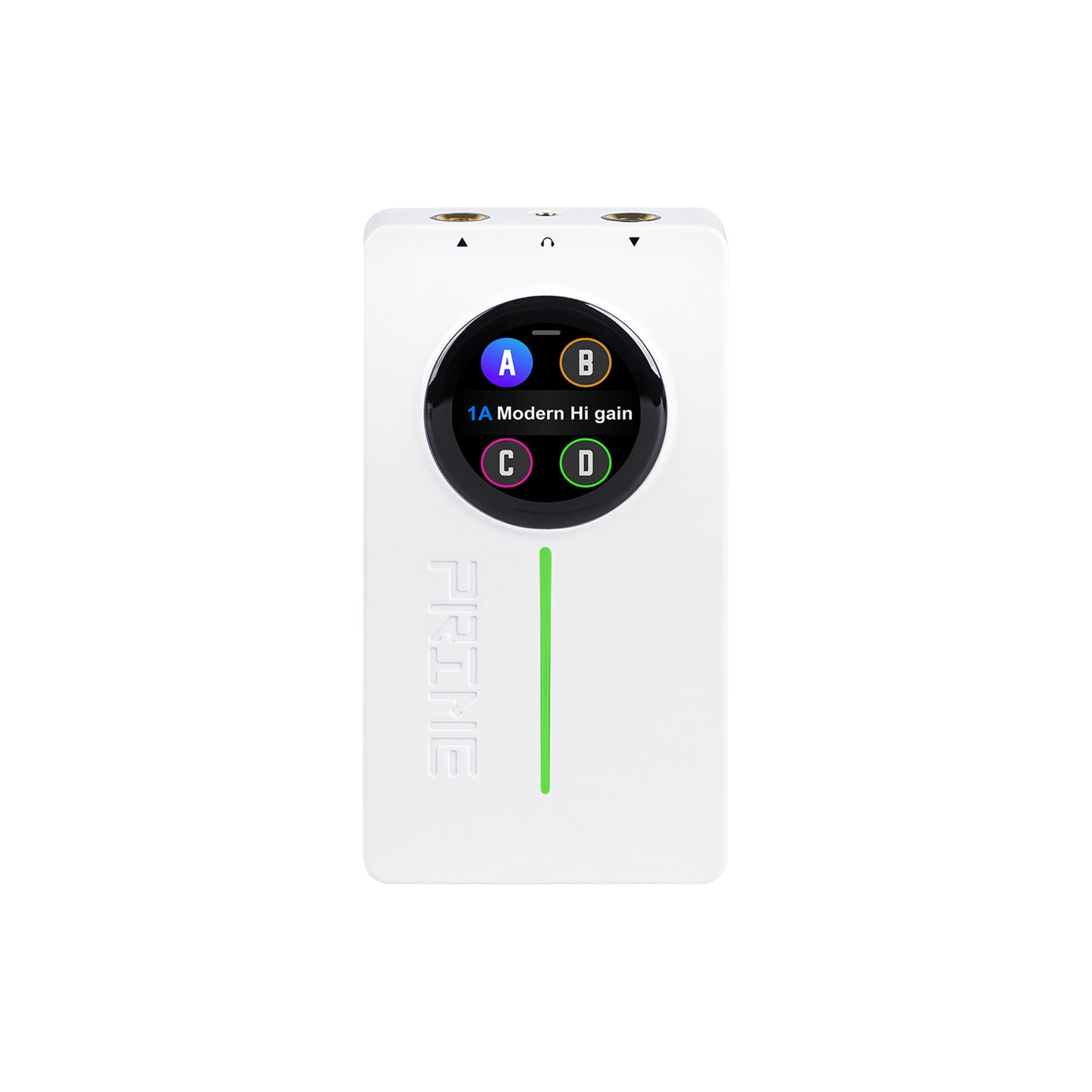 Interface PRIME P2, pour guitare électrique, écran tactile, technologie MNRS de modélisation d'amplis et d'effets, blanc