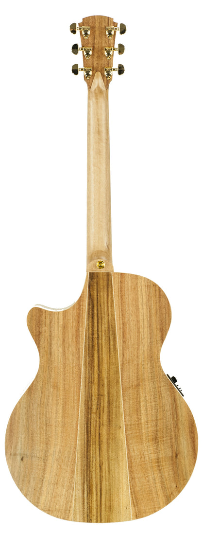 Angel 2, Grand Auditorium pan coupé, EQ 3 voix PG3, table blackwood massif, f/e blackwood massif, étui tweed