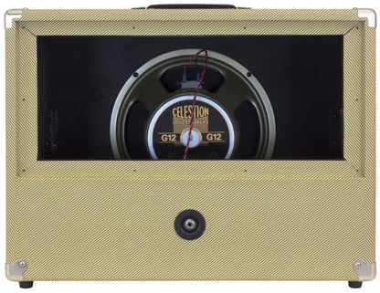 Enceinte guitare 60W, HP 1x 12" Celestion Vintage 30, fond convertible en configuration ouvert/ fermé, finition Tweed