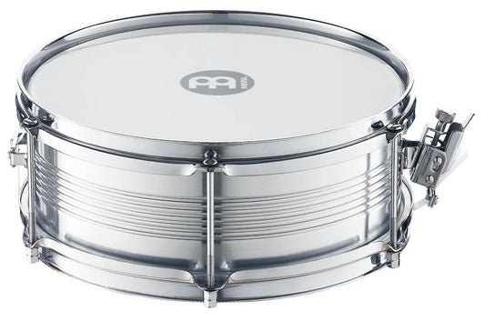 Caixa 12" x 4.5", fût aluminium, peau synthétique remplaçable, accastillage chromé, déclencheur de timbre professionnel