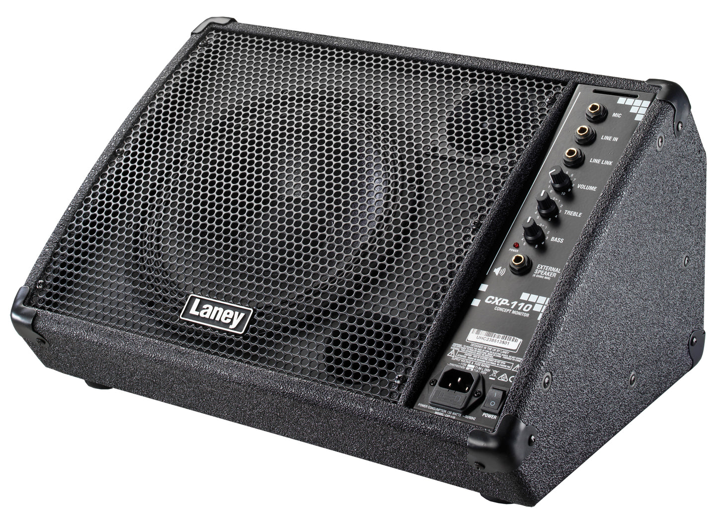 Retour actif 65W (120W sous 4 ohms), HP 10"+ tweeter, 13 kg