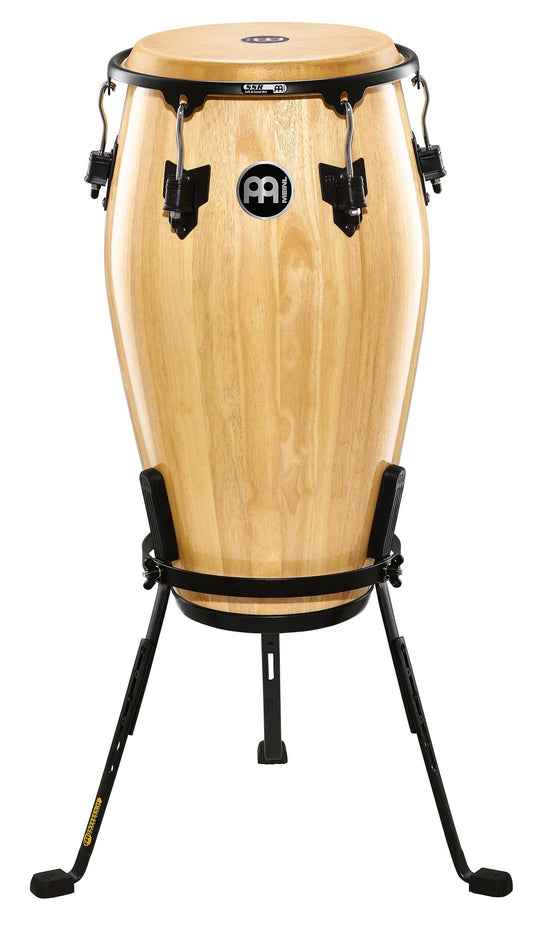 Tumba 12 1/2", hévéa, 76 cm, peau buffle, cercle SSR 2.6mm, accast. noir, support panier Steely 2, Natural brilliant