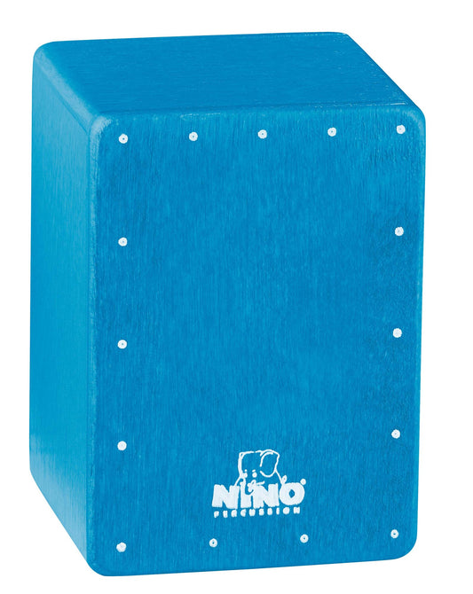 Shaker mini cajon, corps en bouleau, version miniature du cajon NINO, bleu