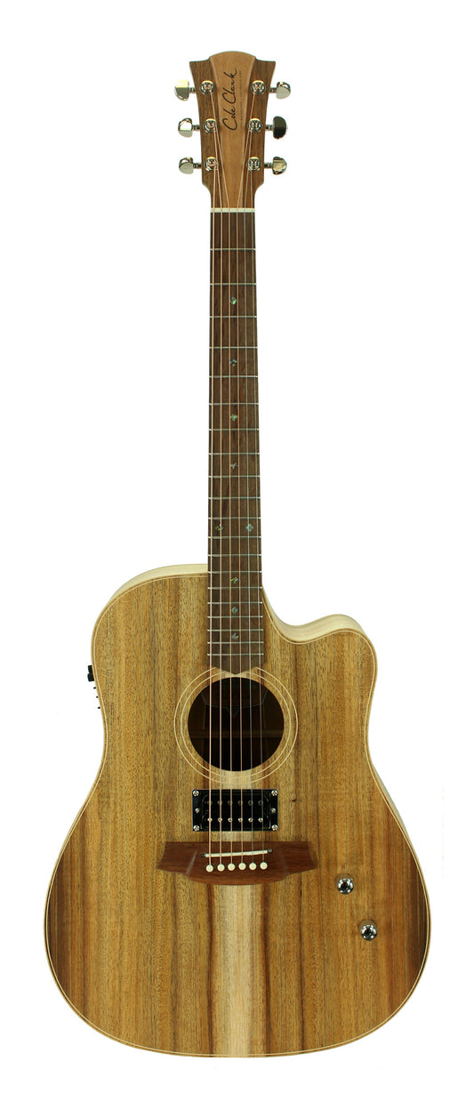 Fat Lady 2 HUM, Dreadnought pan coupé, EQ 3 voix PG3, humbucker, table blackwood massif, f/e blackwood massif, étui