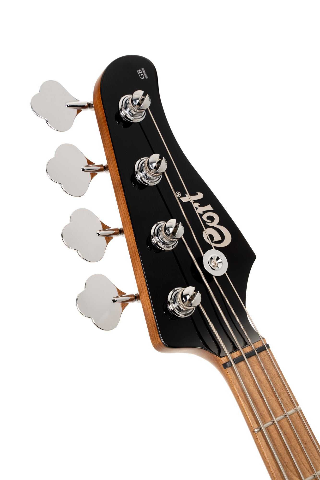 GB-SC4, basse short scale 4 cordes, corps peuplier, humbucker Cort Powersound, préampli Markbass MB-1, forest green