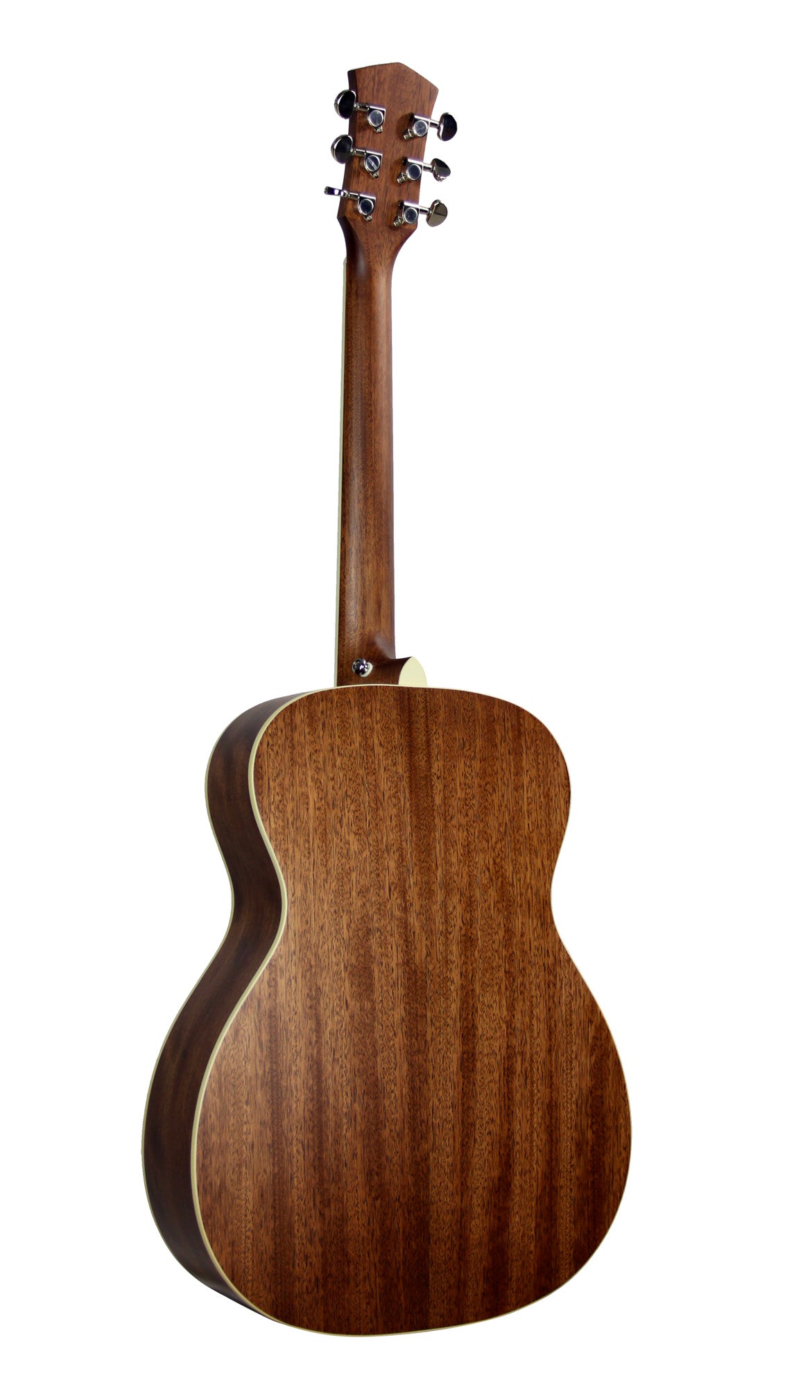 PURE-O, forme OM, table épicéa massif, f/e acajou massif, housse, naturel satiné