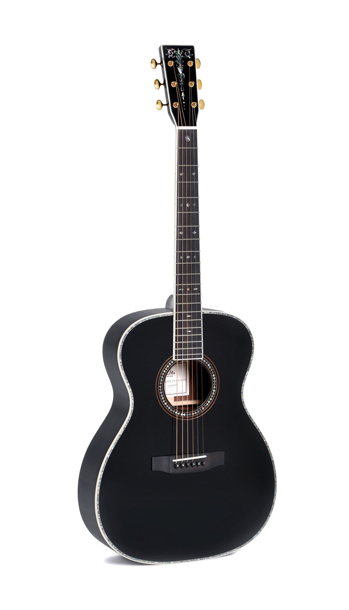 Modèle S000R BLACK DIAMOND, édition spéciale, Forme 000, table épicéa massif AA, f/e palissandre massif, EQ LR Baggs, soft case