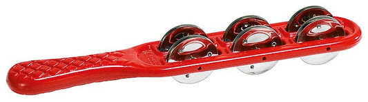 Jingle Stick Headliner, plastique ABS, cymbalettes acier inoxydable, rouge.